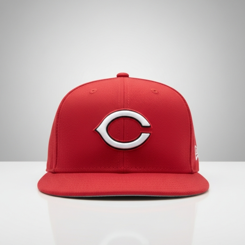 Cincinnati Reds Red MLB Fitted Baseball Cap - Picture 2 of 7